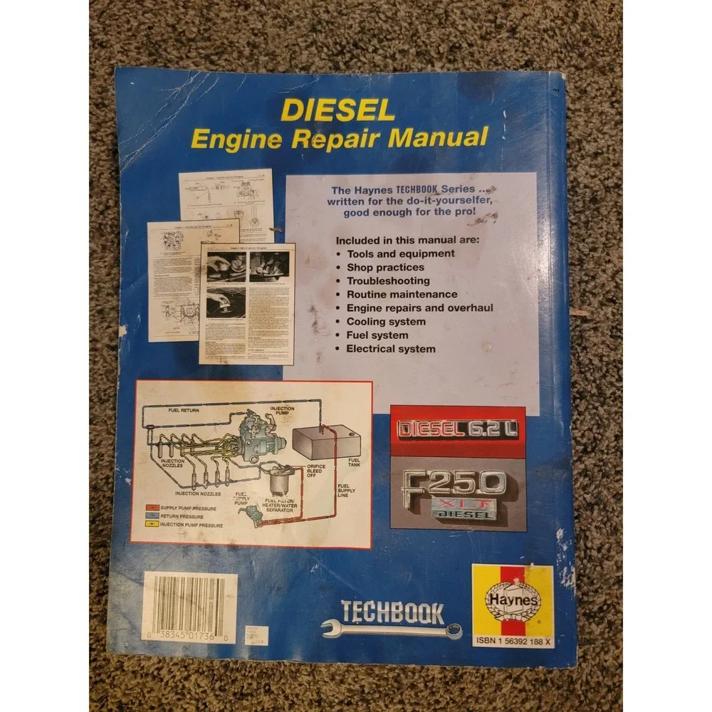 Haynes Techbook Diesel Engine Repair Manual General Motors Ford Trucks Vans Cars